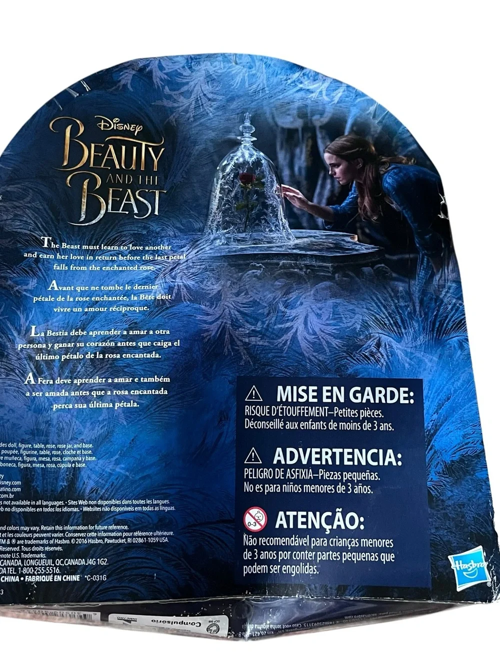 Disney Beauty And The Beast Enchanted Rose Scene Figure Set Hasbro 2017 - NEW